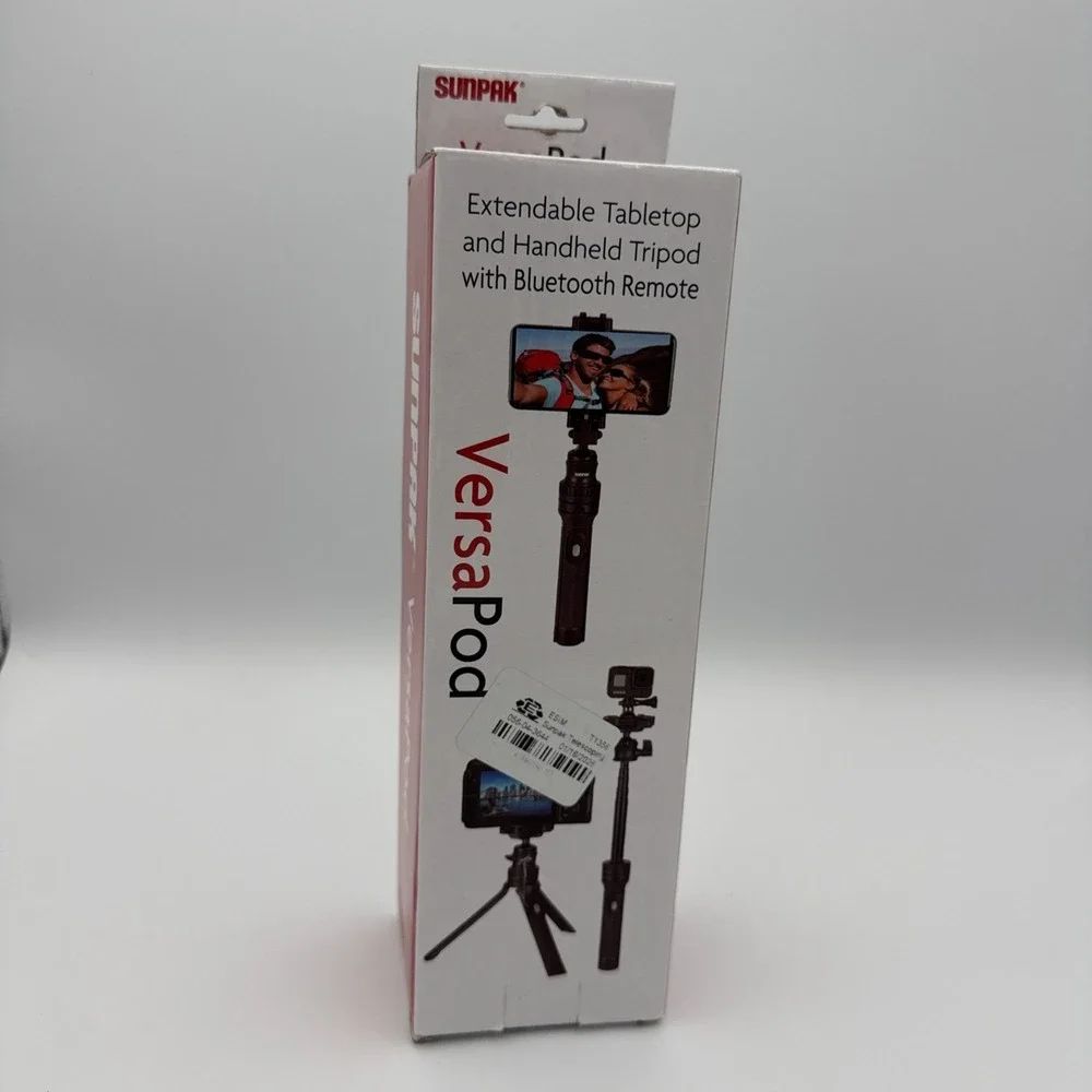 Sunpak Versapod Extendable/Tabletop/Handheld‎ Tripod with Bluetooth Remote NEW